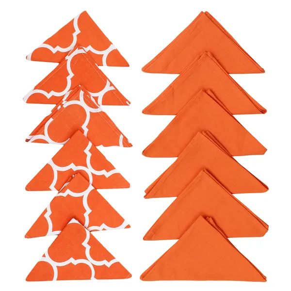 Cotton_Ogee_Printed_Orange_Table_Runner_With_Place_Mat_and_Napkin-Dining_&_Center_Table_for_Decoration_and_Party