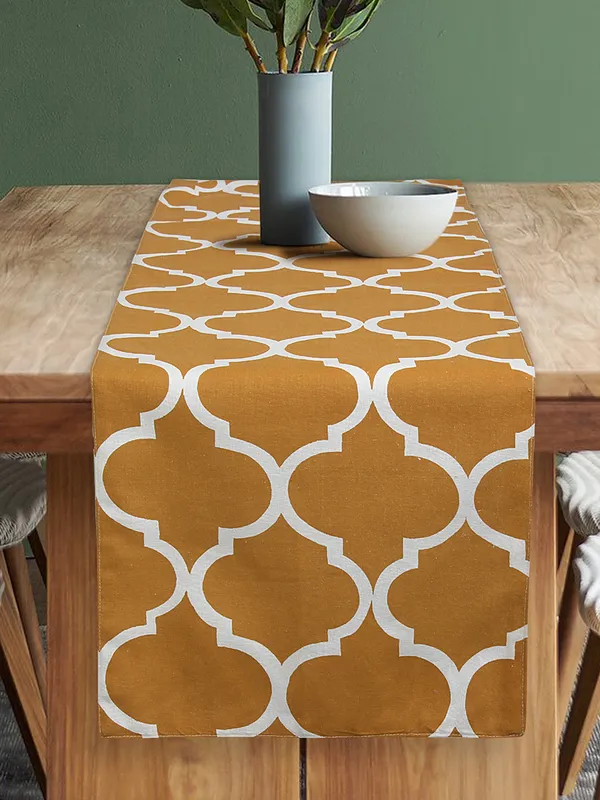 Cotton_Ogee_Printed_Yellow_Table_Runner_With_Place_Mat_and_Napkin-Dining_&_Center_Table_for_Decoration_and_Party