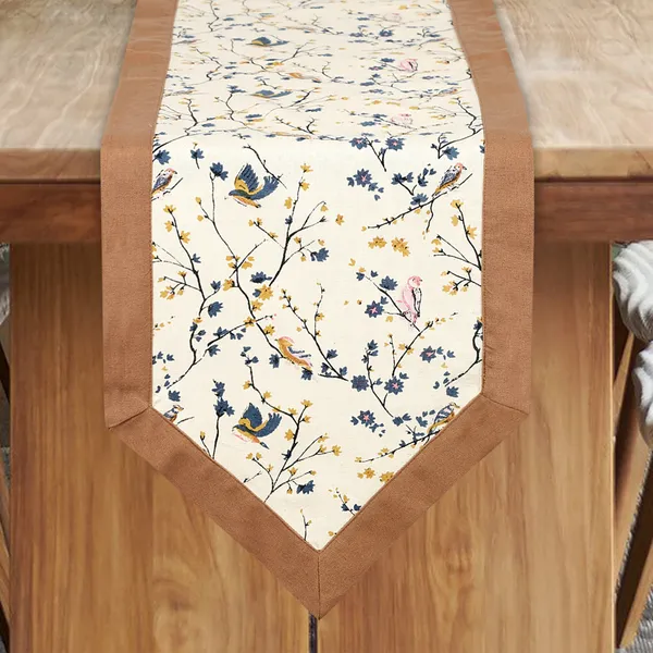 Pack_of_1_Piece_Cotton_Beige_Mini_Bird_Printed_Collection_of_Table_Runner-for_Dining_&_Center_Table