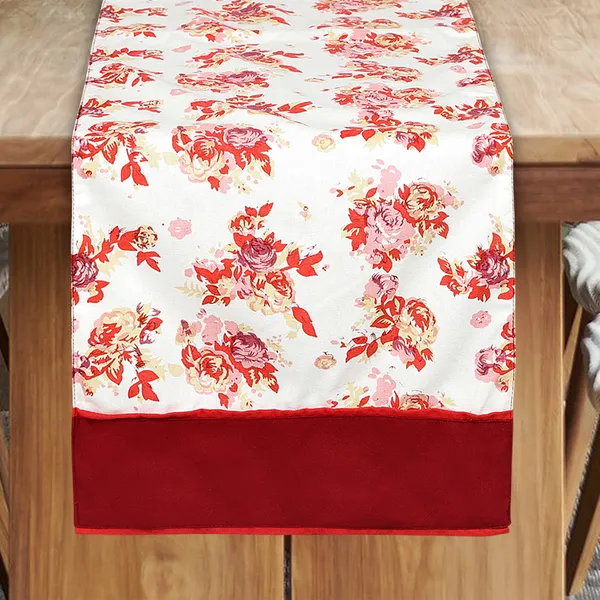 Rose_Printed_Maroon_Table_Runner_With_Place_Mat_and_Napkin-Dining_&_Center_Table_for_Decoration_and_Party