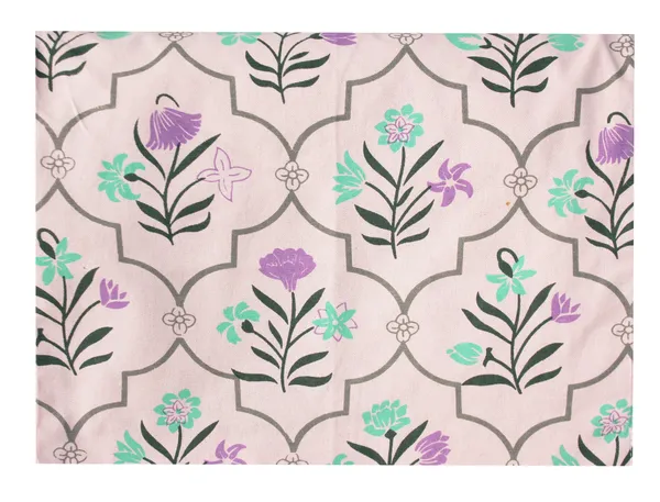 Pack_of_1_Piece_Cotton_Printed_Rose_Pink_Amaryllis_Purple_Rain_Collection_Table_Runner-for_Dining_&_Center_Table
