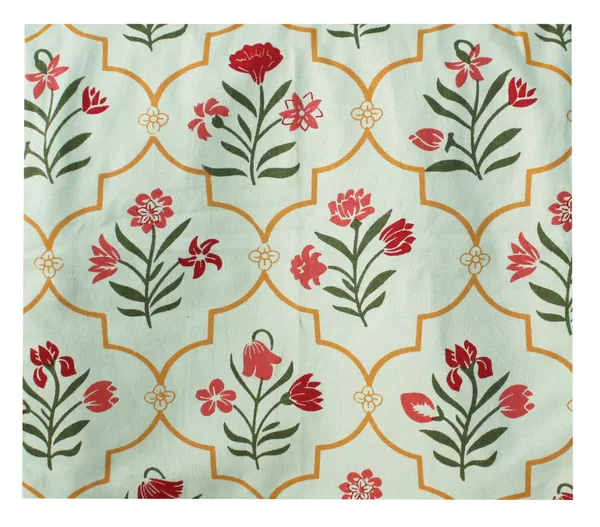 Pack_of_1_Piece_Cotton_Printed_Mint_Green_Amaryllis_Purple_Rain_Collection_Table_Runner-for_Dining_&_Center_Table