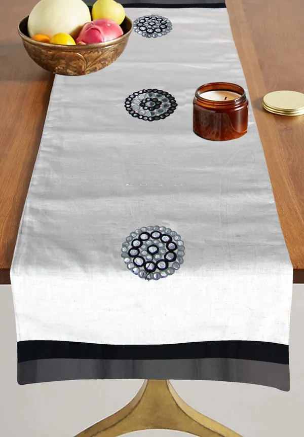 Pack_of_1_Piece_Cotton_Circular_Embroidery_Collection_Black_Grey_Table_Runner-for_Dining_&_Center_Table