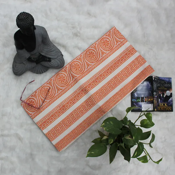 Pack_of_1_Piece_Cotton_Orange_Plaza_Circular_Lurex_Collection_Table_Runner-For_Dining_&_Center_Table