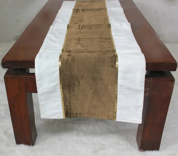 Pack_of_1_Piece_Cotton_Beige_Ariel_Velvet_Collection_Table_Runner-For_Dining_&_Center_Table