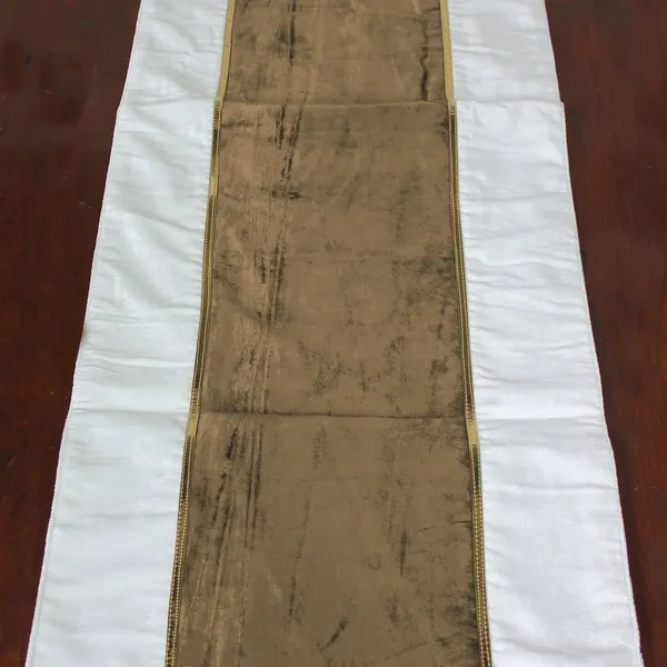 Pack_of_1_Piece_Cotton_Beige_Ariel_Velvet_Collection_Table_Runner-For_Dining_&_Center_Table