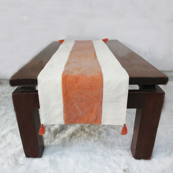 Pack_of_1_Piece_Cotton_Fire_Rust_Paradise_Velvet_Collection_Table_Runner-For_Dining_&_Center_Table