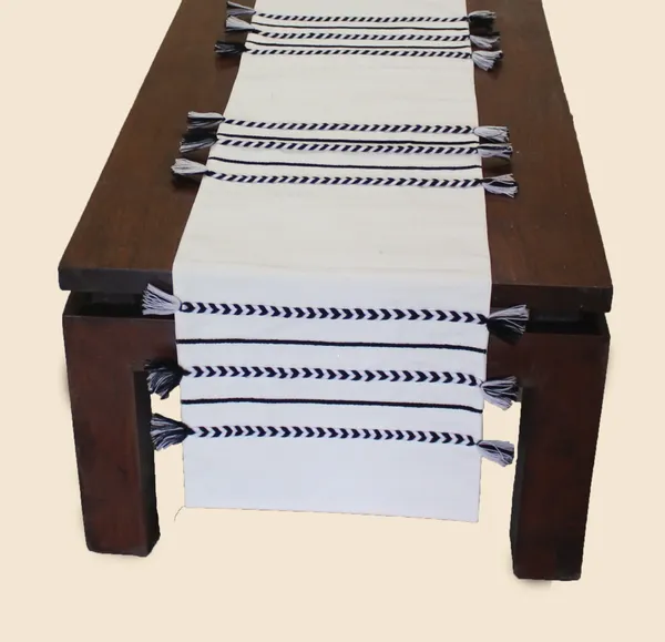 Pack_of_1_Piece_Cotton_Milk_White_Boho_Tassel_Collection_Table_Runner-For_Dining_&_Center_Table