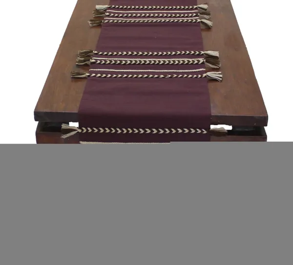 Pack_of_1_Piece_Cotton_Chocolate_Brown_Boho_Tassel_Collection_Table_Runner-For_Dining_&_Center_Table