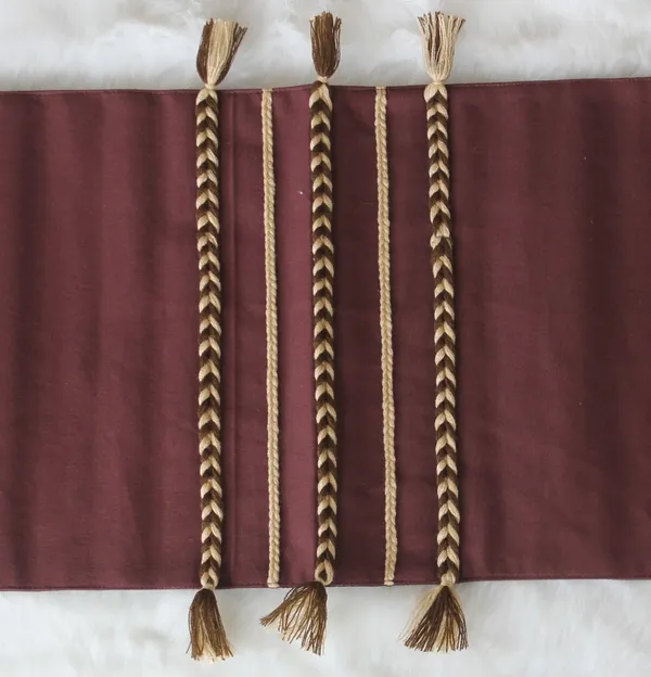 Pack_of_1_Piece_Cotton_Chocolate_Brown_Boho_Tassel_Collection_Table_Runner-For_Dining_&_Center_Table
