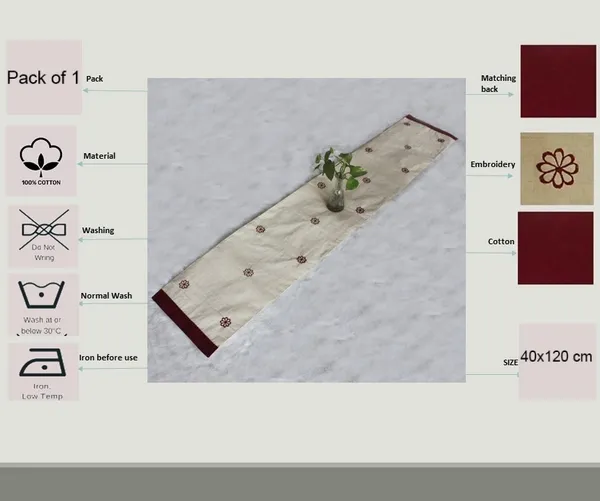 Pack_of_1_Piece_Cotton_Maroon_Eric_Flora_Embroidery_Collection_Table_Runner_For_Dining_&_Center_Table