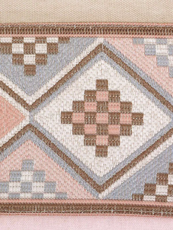 Mesh_Jacquard_Collection_Pink_Table_Runner_With_Place_Mat_and_Napkin-Dining_&_Center_Table_for_Decoration_and_Party