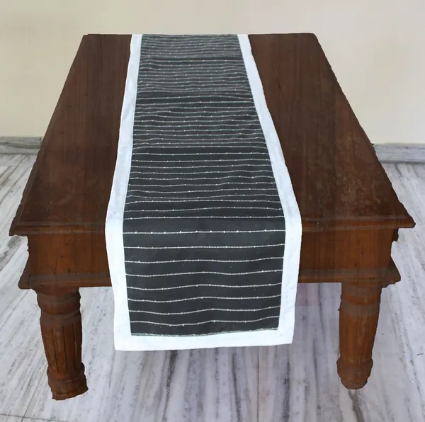 Pack_of_1_Piece_Cotton_Black_Harmony_Sequence_Collection_Table_Runner-For_Dining_&_Center_Table