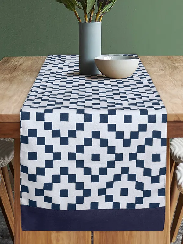 Pack_of_1_Piece_Cotton_Dark_Blue_Fun_With_Checks_Printed_Table_Runner_for_Dining_&_Center_Table