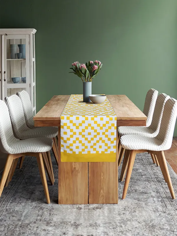 Pack_of_1_Piece_Cotton_Yellow_Fun_With_Checks_Printed_Table_Runner-for_Dining_&_Center_Table