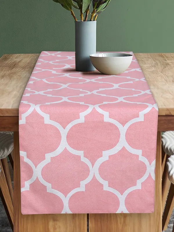Pack_of_1_Piece_Cotton_Pink_Ogee_Printed_Collection_of_Table_Runner-_for_Dining_&_Center_Table