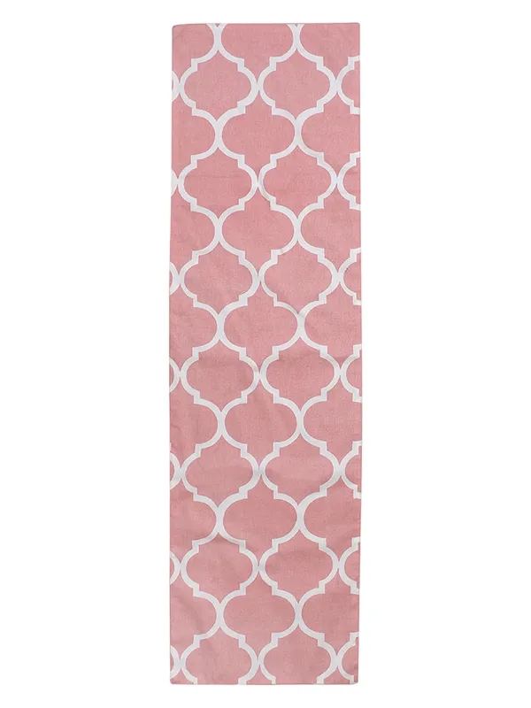 Pack_of_1_Piece_Cotton_Pink_Ogee_Printed_Collection_of_Table_Runner-_for_Dining_&_Center_Table