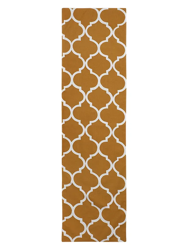 Pack_of_1_Piece_Cotton_Yellow_Ogee_Printed_Collection_of_Table_Runner-_for_Dining_&_Center_Table