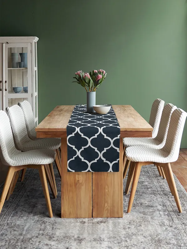 Pack_of_1_Piece_Cotton_Navy_Blue_Ogee_Printed_Collection_of_Table_Runner-_for_Dining_&_Center_Table