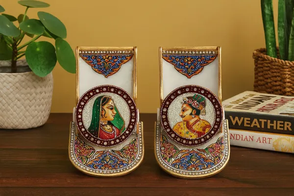 Pack_of_1_Piece_Marble_Multicolor_Painted_King_Queen_Mobile_Holder_for_Home_and_Table_Decoration