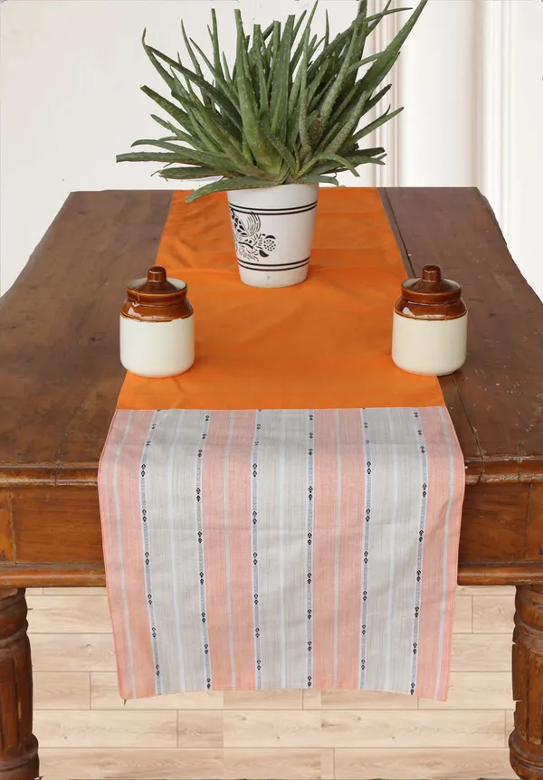 Pack_of_1_Piece_Cotton_Orange_Awning_Stripe_Printed_Collection_Table_Runner-For_Dining_&_Center_Table