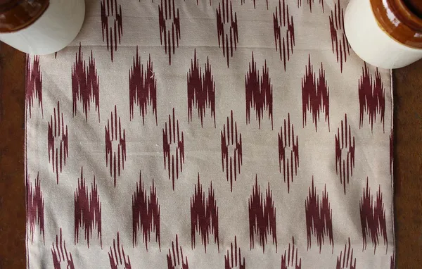 Pack_of_1_Piece_Cotton_Beige_Pochampaaly_Weave_Ikat_Printed_Collection_Table_Runner-For_Dining_&_Center_Table
