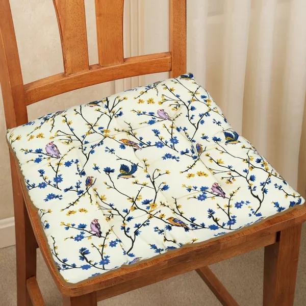 Pack_of_1_Piece_Cotton_Beige_Mini_Bird_Printed_Chair_Pad_for_Chair_&_Floor