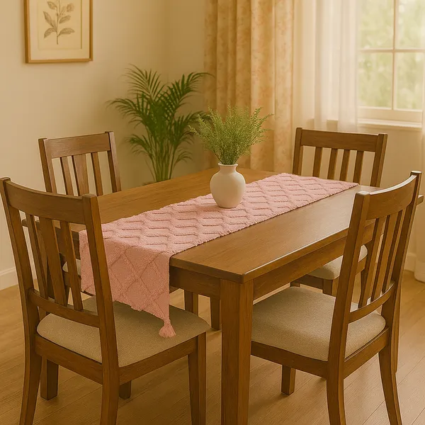 Pack_of_1_Piece_Cotton_Tufted_Harmony_Collection_Table_Runner-For_Dining_&_Center_Table