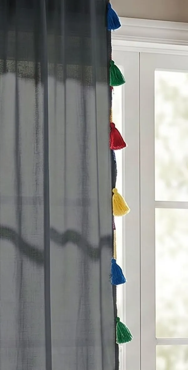Pack_of_2_Cotton_Black_Sheer_Summer_fun_Multi_Tassel_Tab_Top_Curtain_Set_for_Window_and_Door