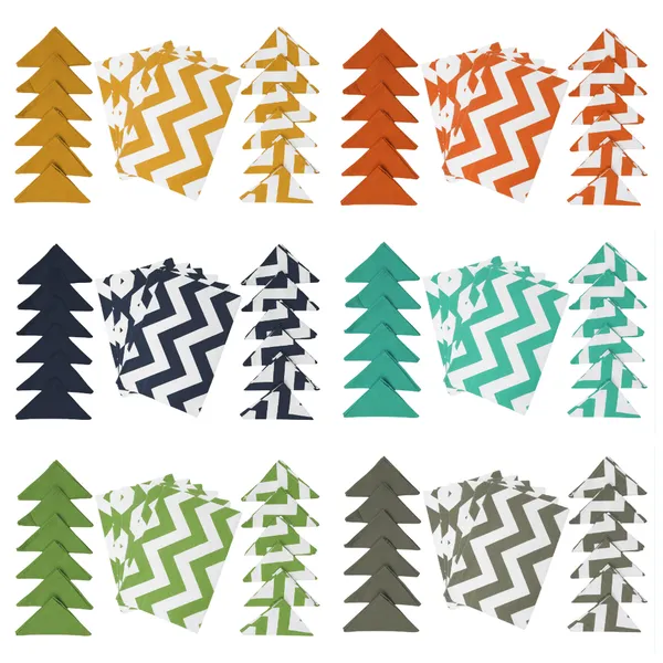 Pack_of_18_Pieces_Cotton_Yellow_Chevron_Printed_Place_Mat_for_Dining_and_Center_Tablefor_Dining_Table