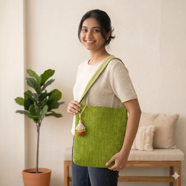 Pack_of_1_Piece_Cotton_Parot_Green_Merit_Collection_Crossbody_Messenger_Bag_for_Women,_Men,_Girl_&_Boy