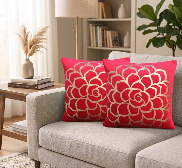 Pack_of_2_Pieces_Red_Cotton_Velvet_Rose_Print_Collection_Cushion_Cover_for_Living_Room_and_Bedroom