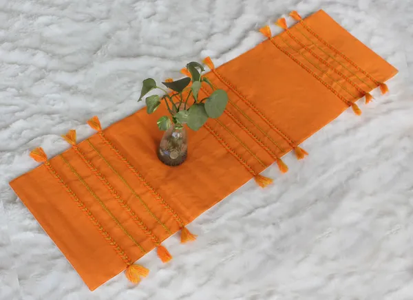 Pack_of_1_Piece_Cotton_Orange_Boho_Tassel_Collection_Table_Runner-For_Dining_&_Center_Table