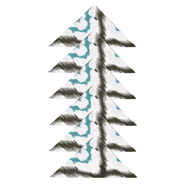 Pack_of_12_Pieces_Cotton_Aqua_3_Ikat_Printed_and_Plain_Napkin_Set_for_Dining_and_Kitchen