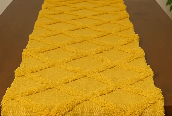 Pack_of_1_Piece_Cotton_Tufted_Harmony_Collection_Table_Runner-For_Dining_&_Center_Table