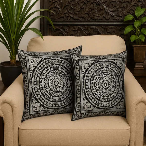 Pack_of_2_Pieces_Black_Silver_Cotton_Royal_Velvet_Printed_Collection_Regular_Cushion_Cover_for_Bedroom_and_Livingroom