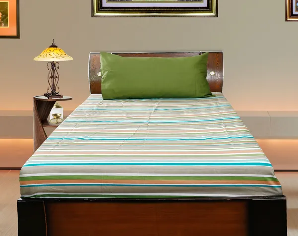 Pack_of_2_&_3_Pieces_Cotton_Green_Stripe_Villa_Printed_Bedsheet_Set_With_Pillow_Covers_for_Bedroom,_Guest_Room,_Kids_Room