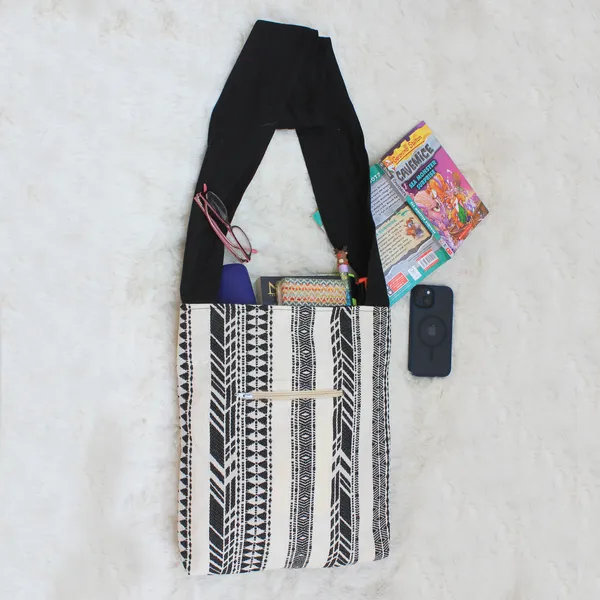 Pack_of_1_Piece_Cotton_Black_Cross_Road_Waved_Collection_Crossbody_Shoulder_Bag_for_Women,_Men,_Girl_&_Boy