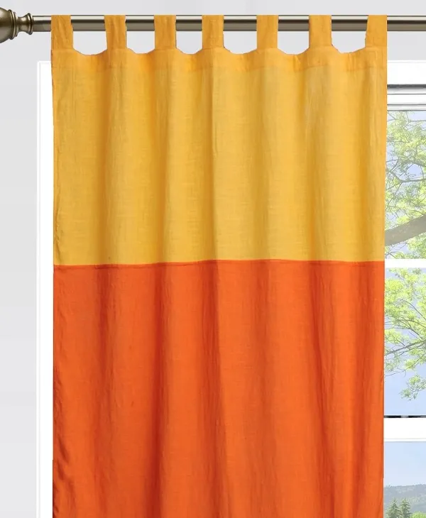 Pack_of_2_Cotton_Yellow_Double_Colourful_Tab_Top_Curtain_Set_for_Window_and_Door