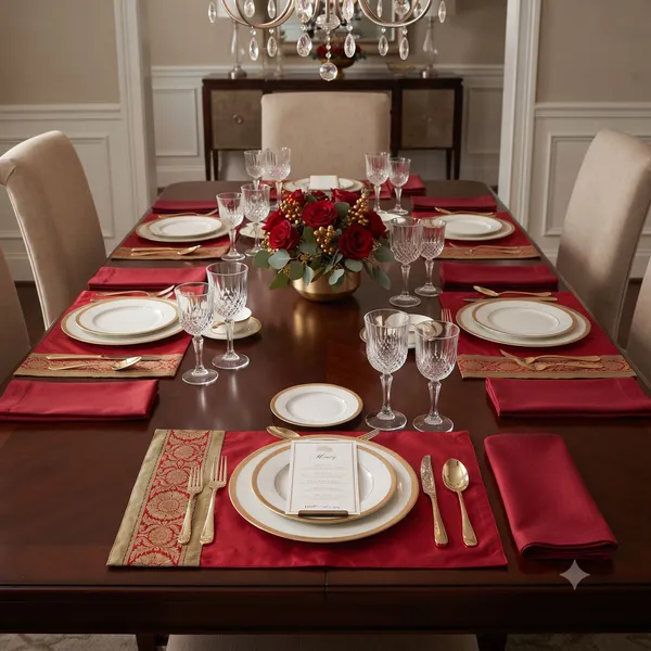 Pack_of_18_Pieces_Polysilk_Maroon_Zari_Floral_Brocket_Place_Mat_With_Napkin_for_Dining_and_Center_Table