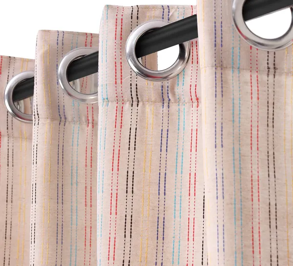 Pack_of_2_Cotton_Oyster_Beige_Pastel_Stripe_Pompom_Collection_Eyelet_Curtainfor_Window_and_Door