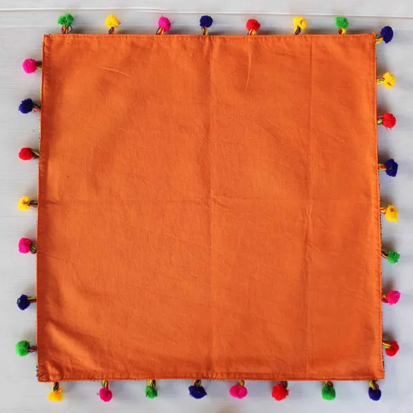 Pack_of_6_Pieces_Cotton_Orange_Multi_Pompom_Napkin_Set_for_Dining_and_Kitchen