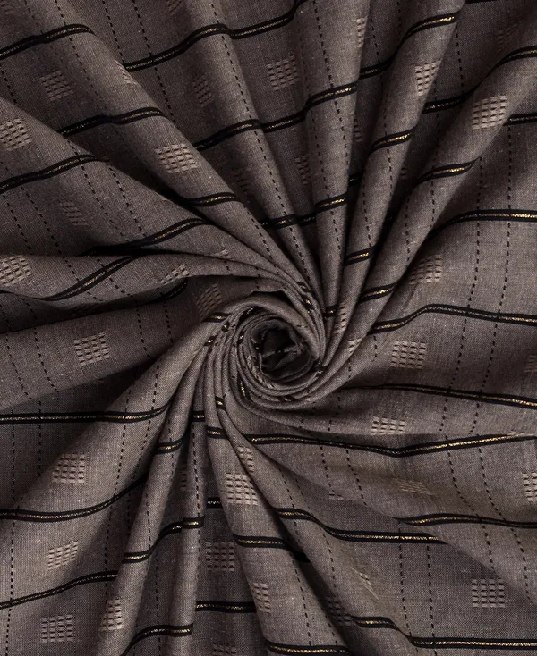 Pack_of_2_Cotton_Mocha_Brown_Check_Reflection_Collection_Eyelet_Curtainfor_Window_and_Door