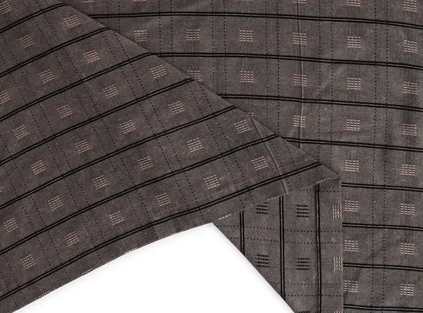 Pack_of_2_Cotton_Mocha_Brown_Check_Reflection_Collection_Eyelet_Curtainfor_Window_and_Door