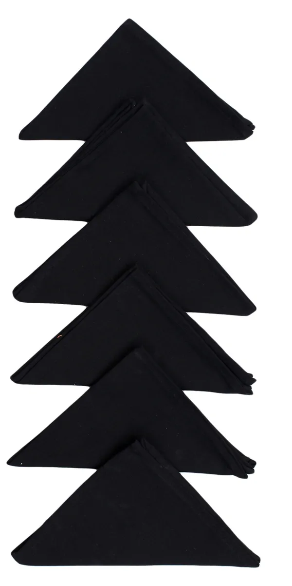 Pack_of_12_Pieces_Cotton_Black_Ogee_Printed_and_Plain_Napkin_Set_for_Dining_and_Kitchen