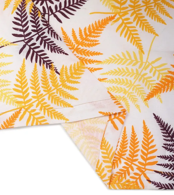 Pack_of_2_Pieces_Cotton_Yellow_Tropical_Leaf_Printed_Eyelet_Curtain_Set_for_Window_and_Door