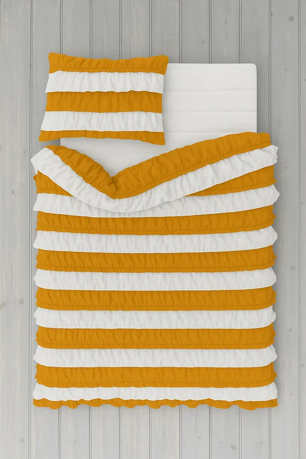 Pack_of_2_&_3_Pieces_Cotton_Ruffle_King_Single_Bedsheet_With_Pieces_Pillow_Cover_for_Bedroom,_Guest_Room,_Kids_Room