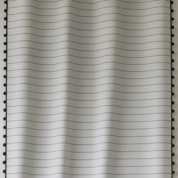 Pack_of_2_Cotton_White-Black_Pin_Stripe_Pompom_Collection_Eyelet_Curtain_Set_for_Window_and_Door