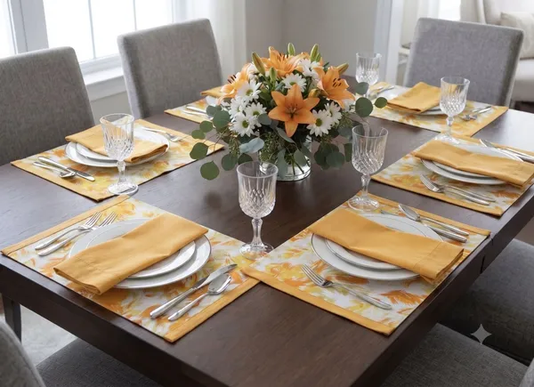 Pack_of_18_Pieces_Cotton_Yellow_Rosy_Reflections_Collection_Place_Mat_With_Napkin-For_Dinning_Table,_Center_Room_and_Kitchen