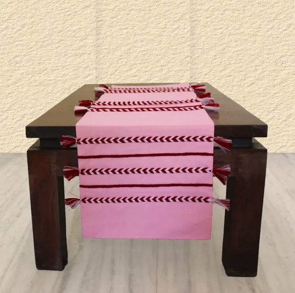 Pack_of_1_Piece_Cotton_Blush_Pink_Boho_Tassel_Collection_Table_Runner-For_Dining_&_Center_Table